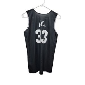 Mc Donald Reversible Black White Basketball Jersey No.33 Youth Large